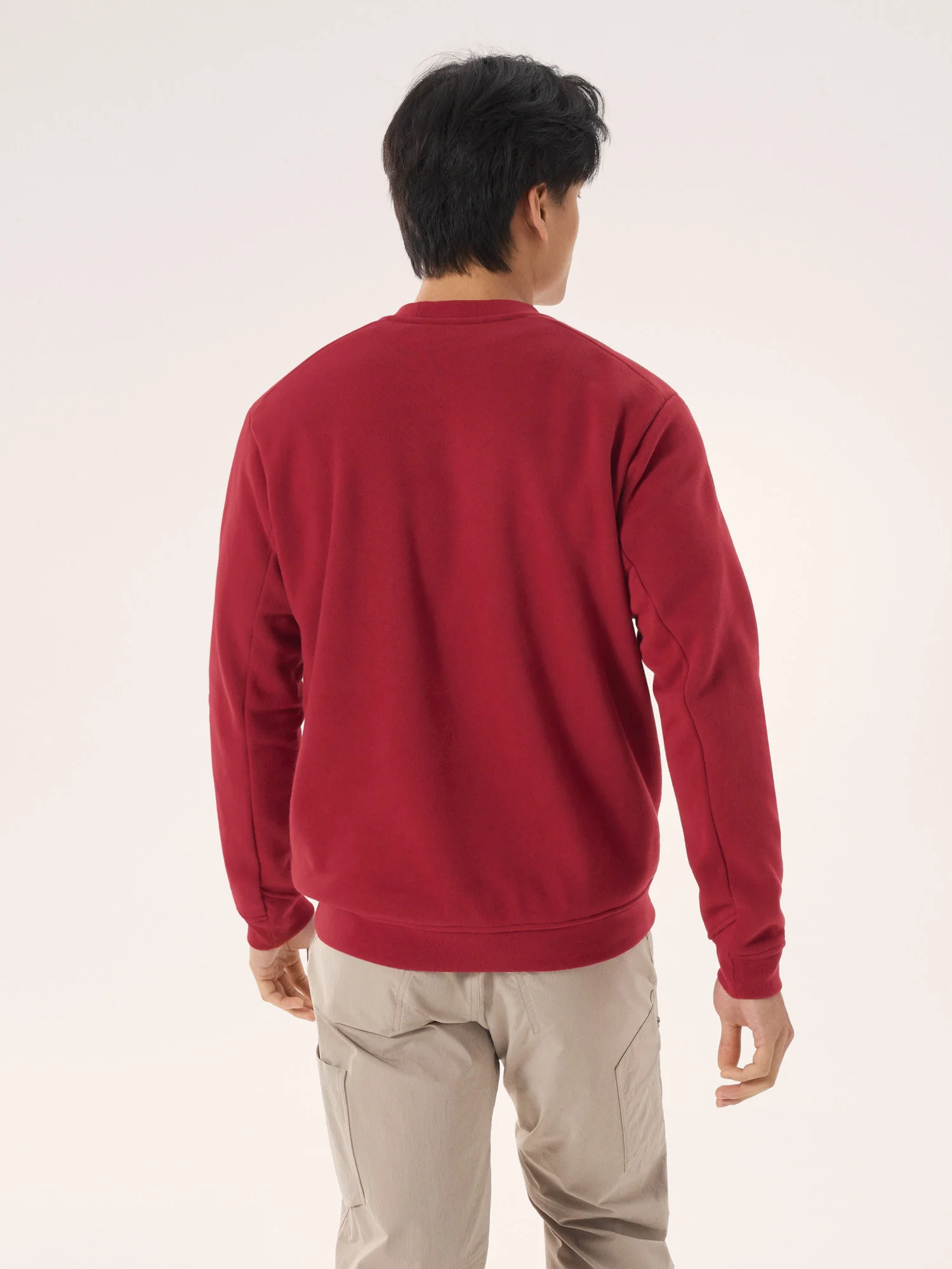 Emblem Fleece Crew Neck Pullover Men's - Image 4