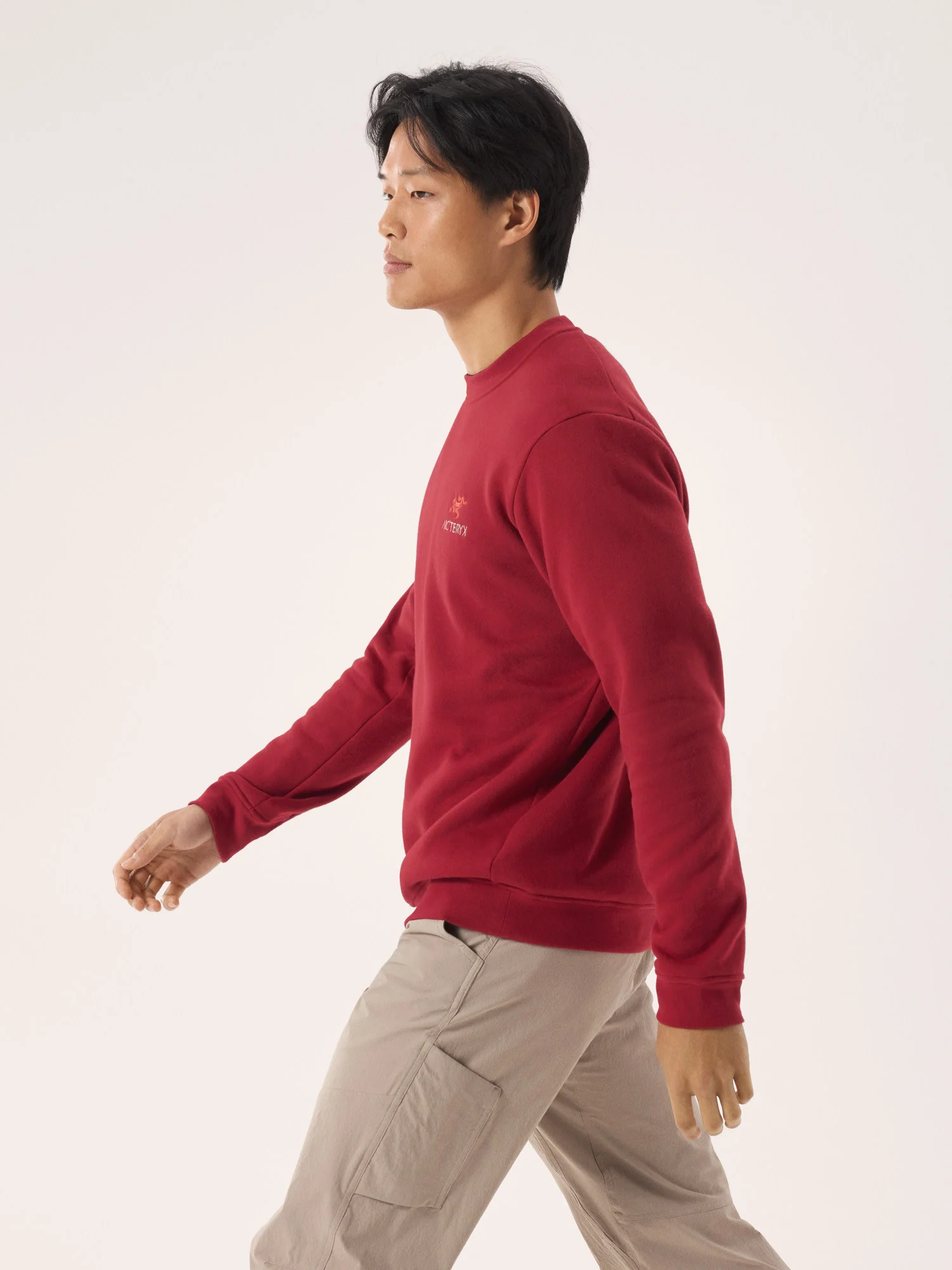 Emblem Fleece Crew Neck Pullover Men's - Image 5