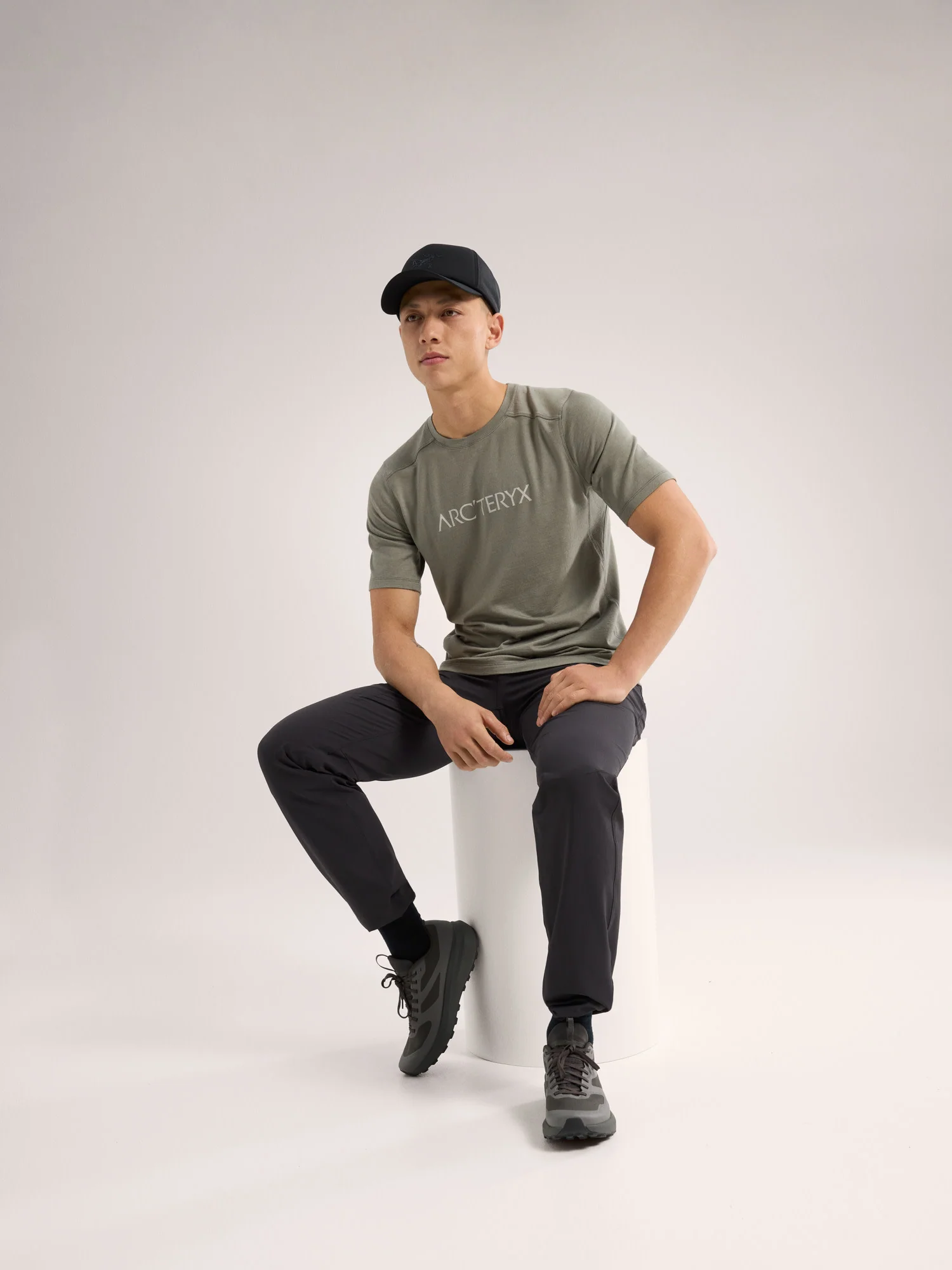Ionia Merino Wool Arc'Word Logo Shirt SS Men's - Image 3