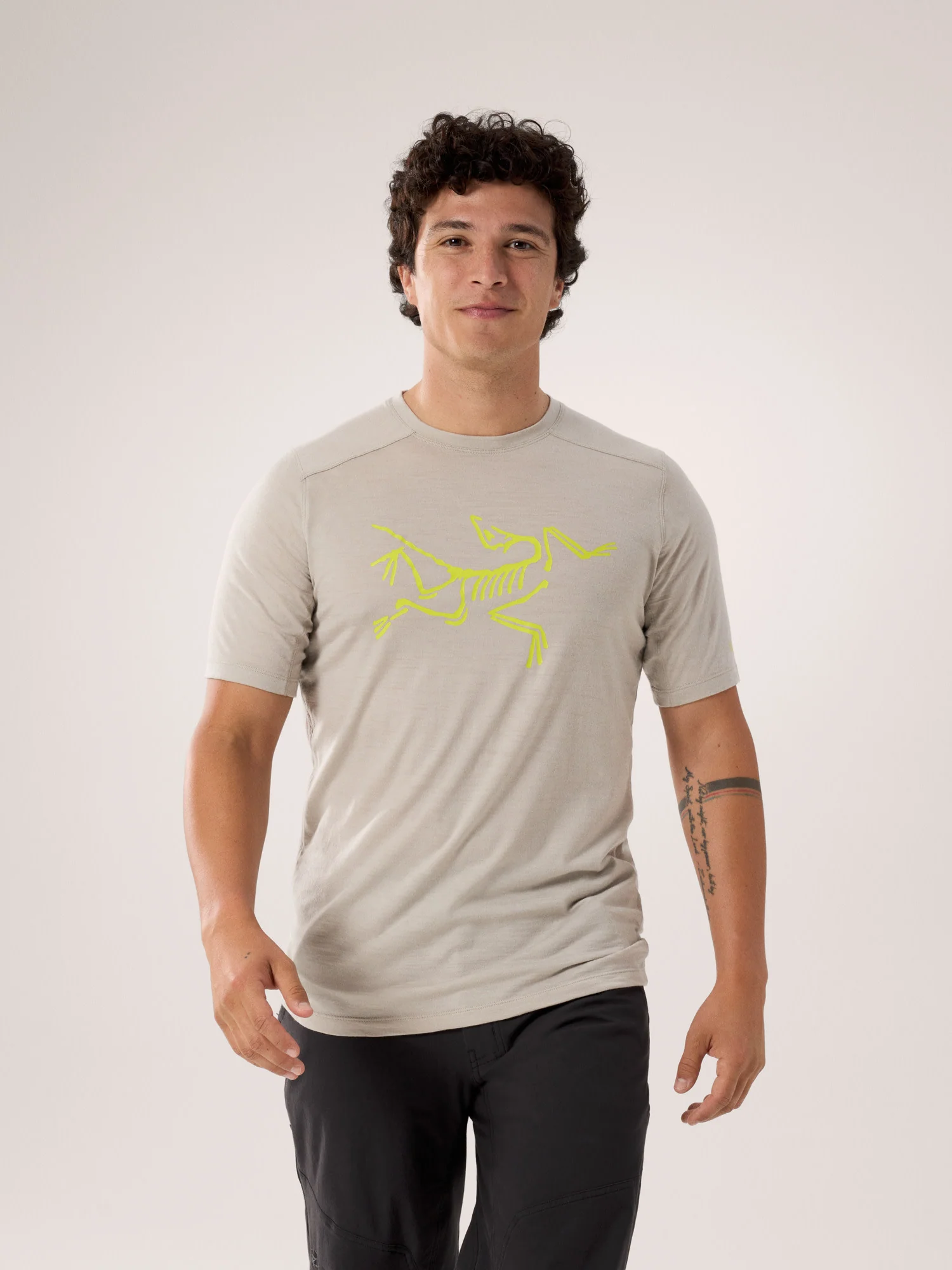 Ionia Merino Wool Logo Shirt SS Men's - Image 2