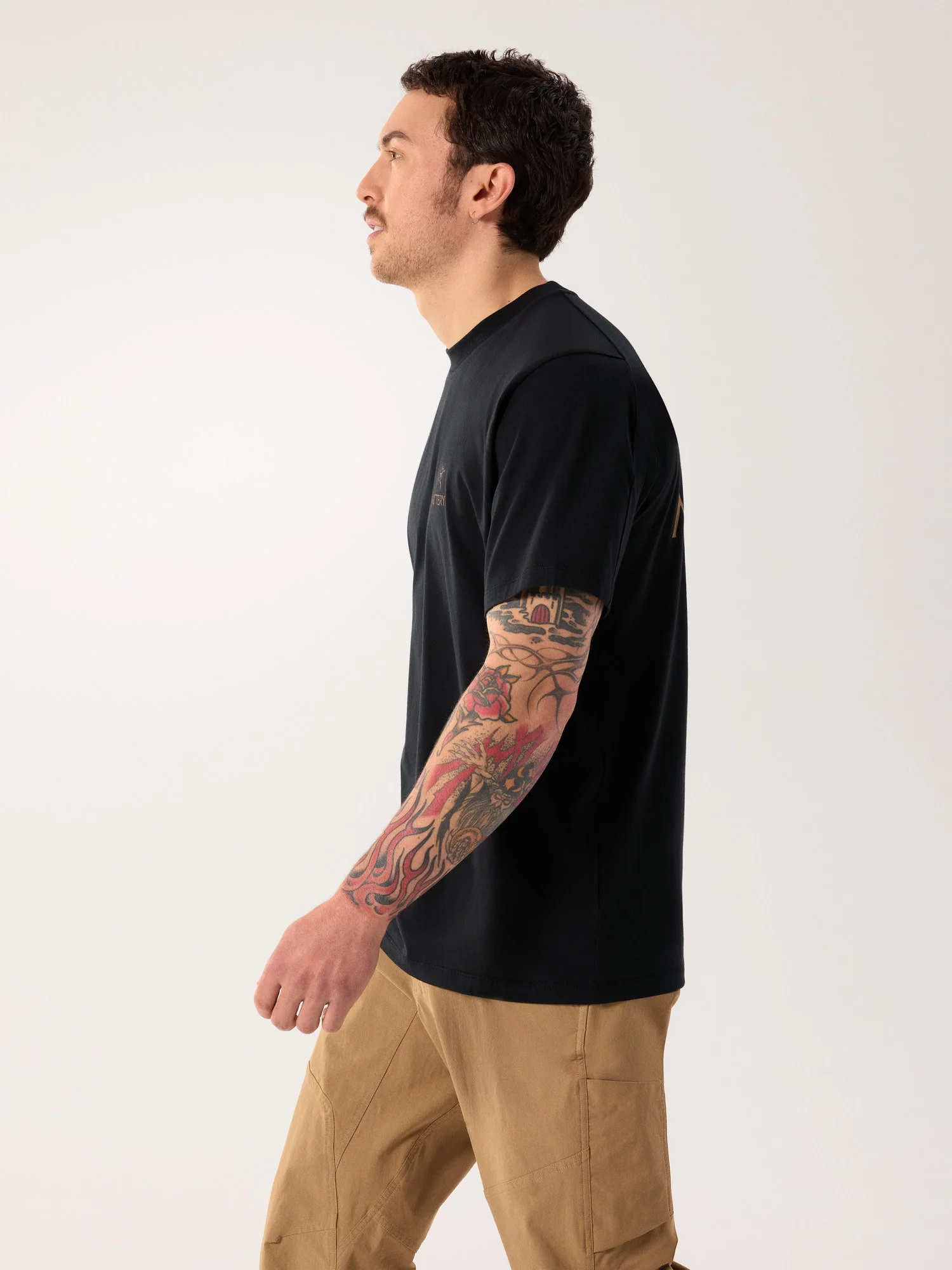 Kragg SL Cotton Bird Word Shirt SS Men's - Image 5