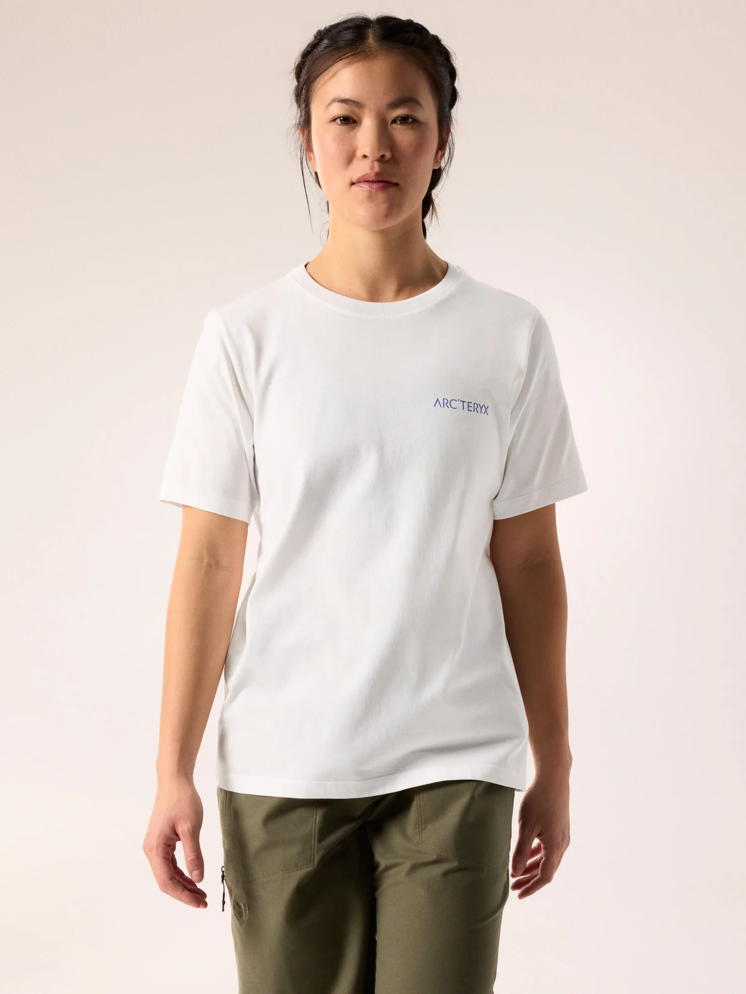 Kragg SL Cotton Blurred Bird Crew Shirt SS Women's