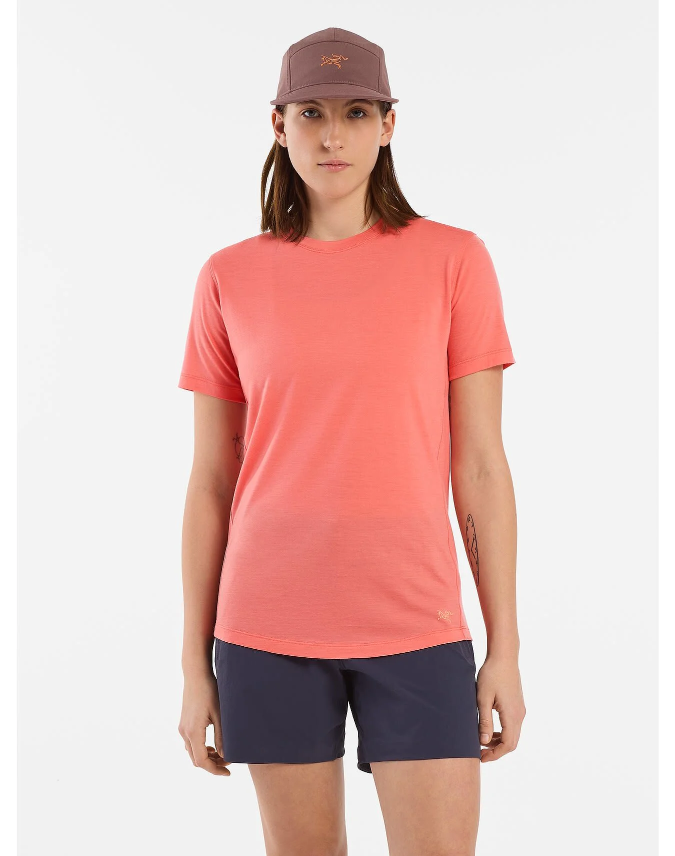 Lana Merino Wool Crew Neck Shirt SS Women's