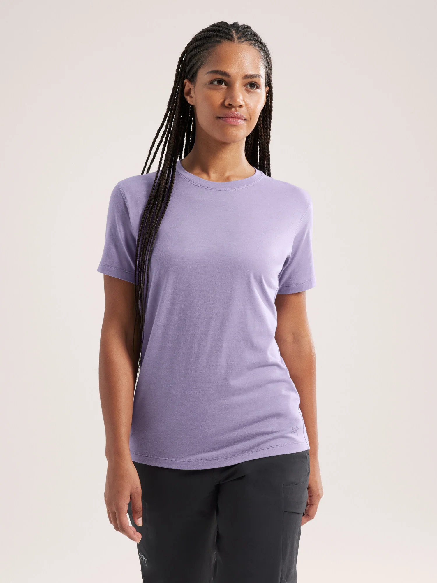Lana Merino Wool Crew Neck Shirt SS Women's