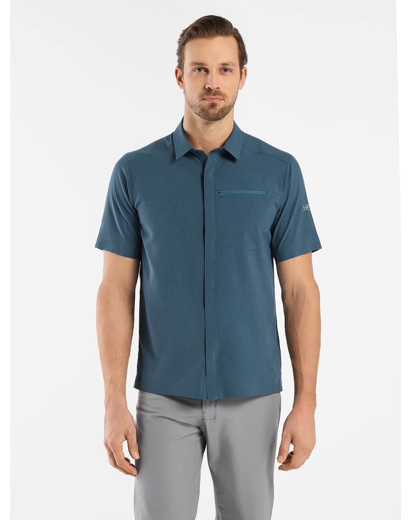 Skyline SS Shirt Melange Men's