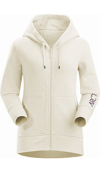 Word On End Full Zip Hoody Women's